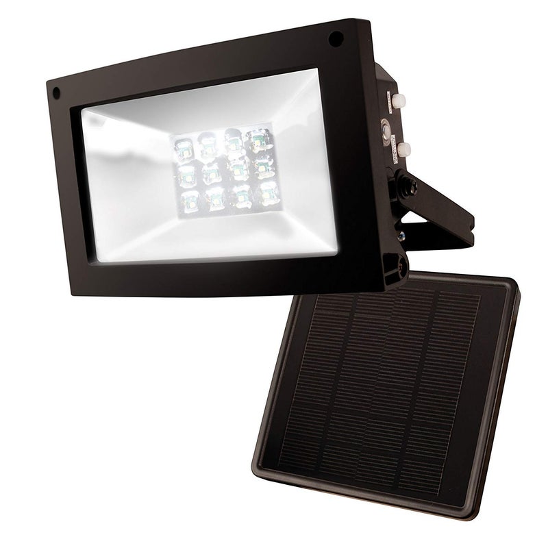 Maxsa Innovations ماكسا 40330-RS 80LM 12 مصباح LED يعمل بالطاقة الشمسية من الغسق إلى الفجر، ضوء خارجي مقاوم للعوامل الجوية لمدة 10 ساعات ومتوافق مع السماء المظلمة، أبيض بارد، - Image 1