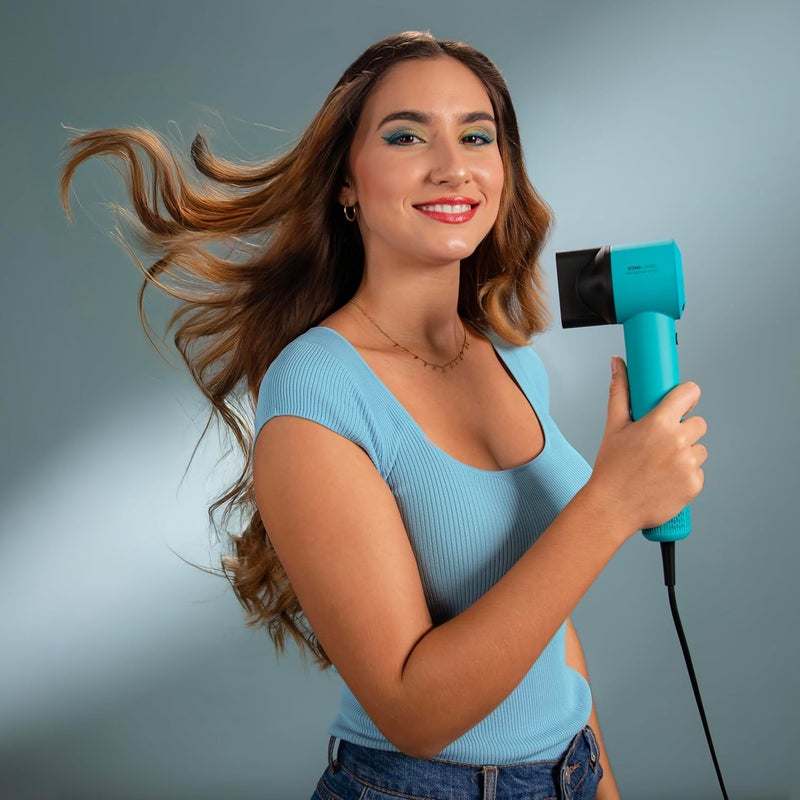 Cecotec Ionicare Rockstar Style Blue Hair Dryer, Very Compact and Lightweight, Motor 1500 W, 110,000 RPM, Ion Generator, 4 Temperature, 3 Speeds, Quiet: Brushless Technology - Image 2