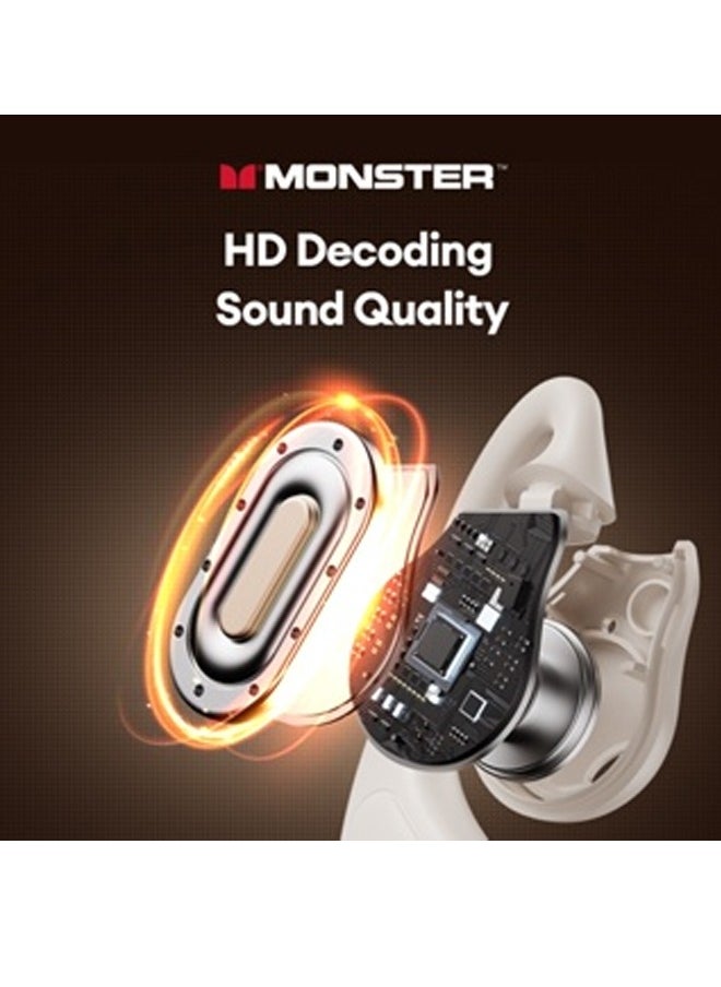 Monster Monster XKO15 Wireless Bluetooth Earbuds Gaming Headphones Deep Bass Low Latency Game Headset with Built-in Microphone For Gaming Noise Canceling Headsets Green  - Image 2