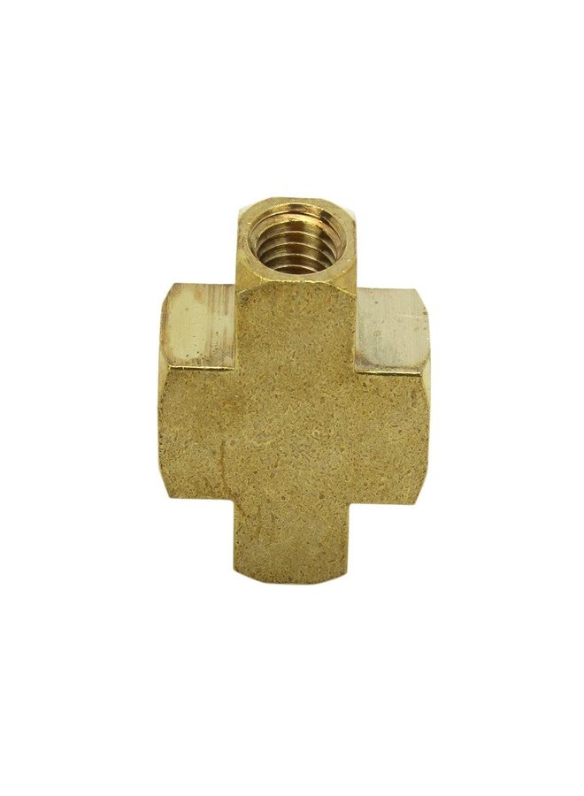 Milton S-656 1/4" FNPT Brass Cross Hose Fitting - Image 3