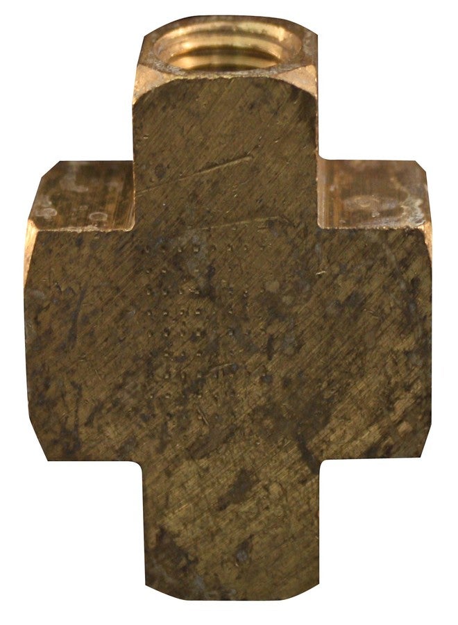Milton S-656 1/4" FNPT Brass Cross Hose Fitting - Image 1