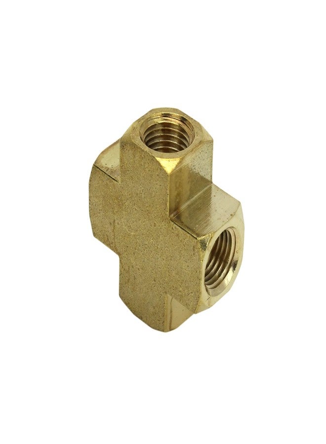 Milton S-656 1/4" FNPT Brass Cross Hose Fitting - Image 4