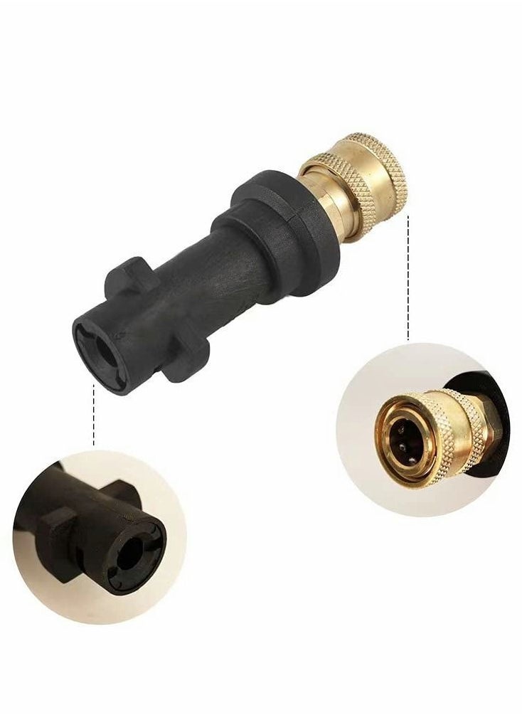Y&D - High Pressure Washer Gun Adapter 1/4" Spray Nozzle Tips Sets Brass Female Quick Connector for Karcher K2 - K7 Series - Image 1