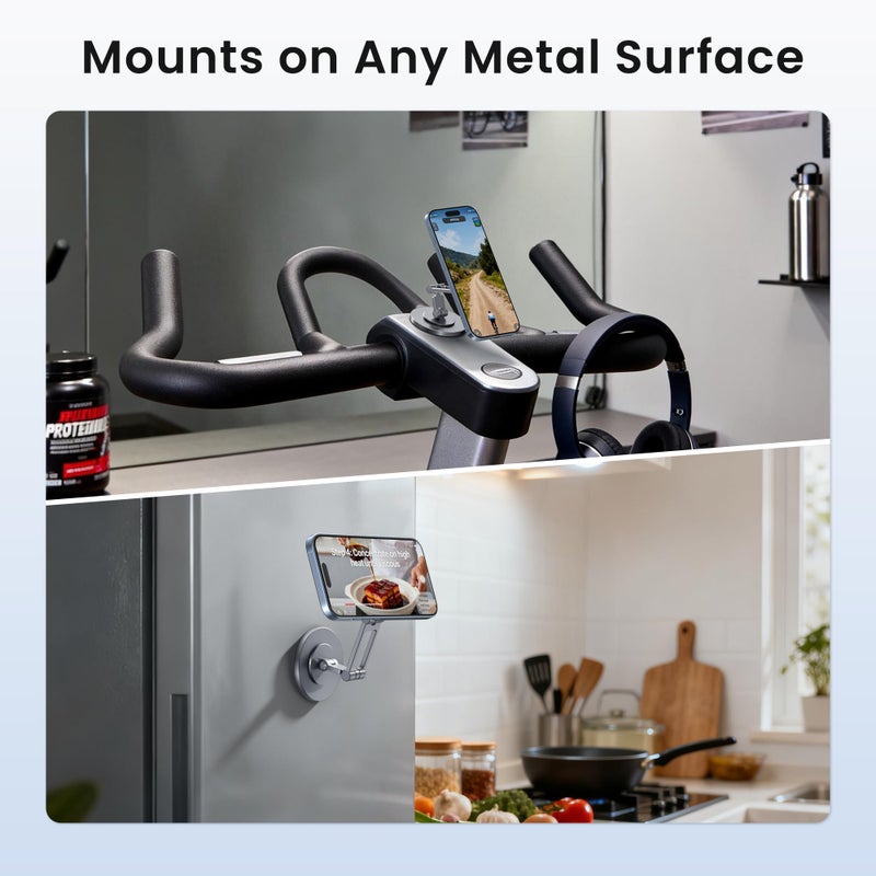 Itramax Dual Magnetic Ring Phone Holder,360Â° Rotating Adjustable Mag/Safe iPhone Stand,Double Magnet Zinc Alloy Car Phone Mount for iPhone 17 Air 16 15 14 13 Pro Max,Galaxy S25 S24 S23,Gym,Golf Cart - Image 5