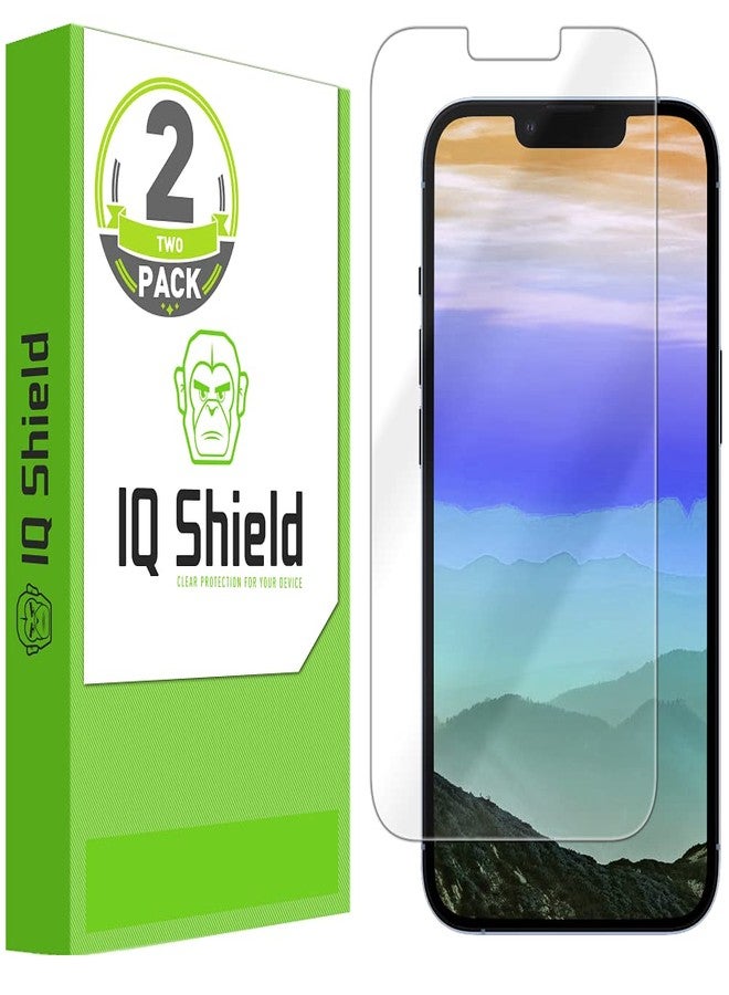 IQShield 2 Pack for iPhone 14 Plus/iPhone 13 Pro Max (6.7 inch) Screen Protector Easy Install, Ultra Thin, Smudge Resistant, Anti-Scratch Bubble -Free Clear TPU Film - Image 1