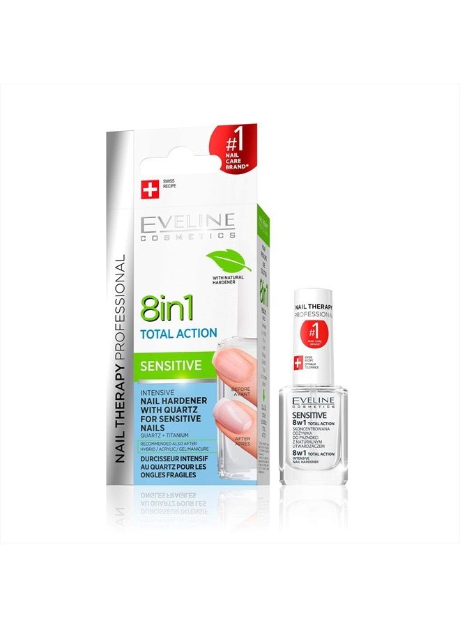 EVELINE COSMETICS علاج الأظافر المكثف 8 في 1 ومكيف حساس - Image 1