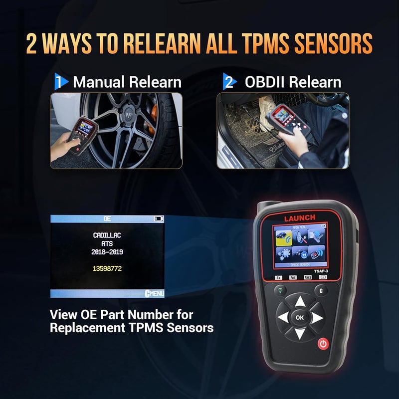 LAUNCH TSAP-3 TPMS Programming Tool - Activate, Read, and Relearn All TPMS Sensors - Image 4