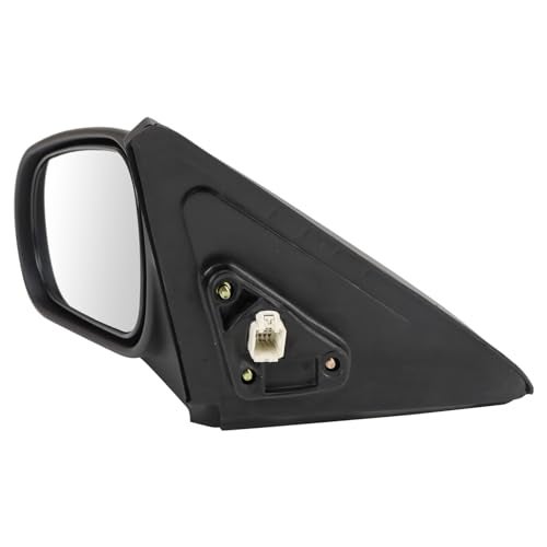 TRQ Driver Side Power Mirror Smooth Black Paint to Match Compatible with 1996-2000 Honda Civic Coupe HO1320102 - Image 3