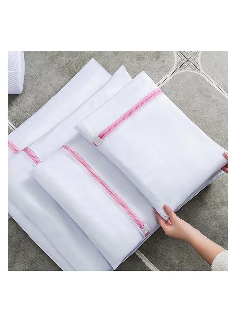 7Pcs Large Size Thickened Laundry Bags Reusable Durable Honeycomb Mesh  Laundry Bag ,  with Premium Zipper，Travel Organizer for Underwear, Clothes, Jeans, Bath Towels, Socks (XL×2 L×2 M×2 S×1)  - Image 2