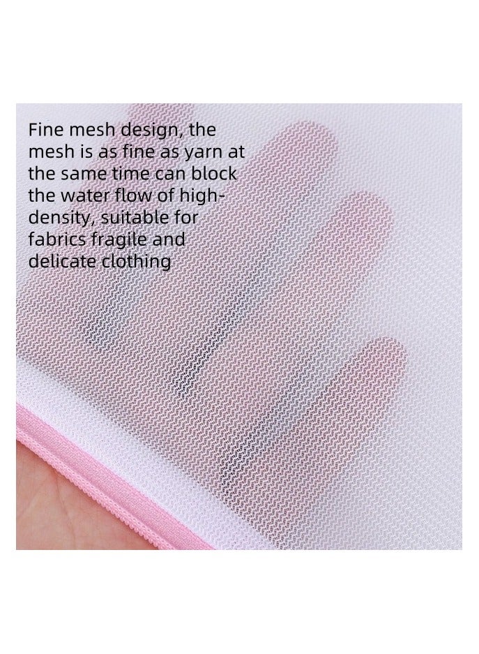 7Pcs Large Size Thickened Laundry Bags Reusable Durable Honeycomb Mesh  Laundry Bag ,  with Premium Zipper，Travel Organizer for Underwear, Clothes, Jeans, Bath Towels, Socks (XL×2 L×2 M×2 S×1)  - Image 5