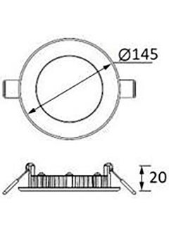 JUPITER LD469 Slim Round LED Panel 9W 3000K 5 Pieces  - Image 3