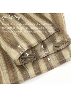 Hair 7 Pcs Seamless Clip In Hair Extensions Human Hair Ombre Color Light Brown Highlighted Platinum Blonde 110G Thick Ends Remy Hair Extensions Clip In Full Head Natural Real Human Hair 18 Inch - pzsku/ZAF64148AD5A0A0532D79Z/45/_/1721558066/cc33c1cd-df91-4fe5-a211-45af94c86c04