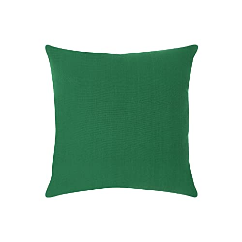 AIRWILL Cotton 4-Way Dobby Green Themed Cushion Covers for Cushions & Pillows (Green, Pack of 5) - Image 3