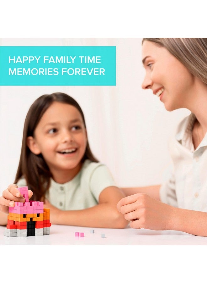 PIXIO Sweet - Tiny Magnetic Blocks Building Toy In The Pixel Art Style With Free App - 5/16" Plastic Cubes With 6 Magnets Inside - Open Ended Toy - Creativity Toy For Ages 6+ - 60Pcs - Image 2