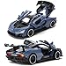 FLYKIRIN 132 McLaren Senna Fast Furious Inspired Diecast Cars Toy Cars with Light Sound and Pull Back Feature Birthday Gifts for Boys and Boyfriends Blue - Image 4