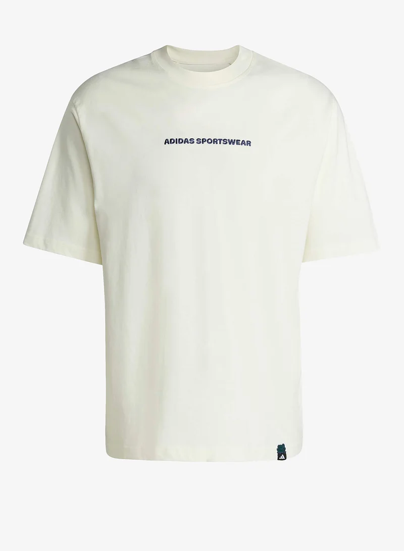 Adidas OWHITE Doodle Hiking Graphic T-Shirt for Men | Best Price UAE