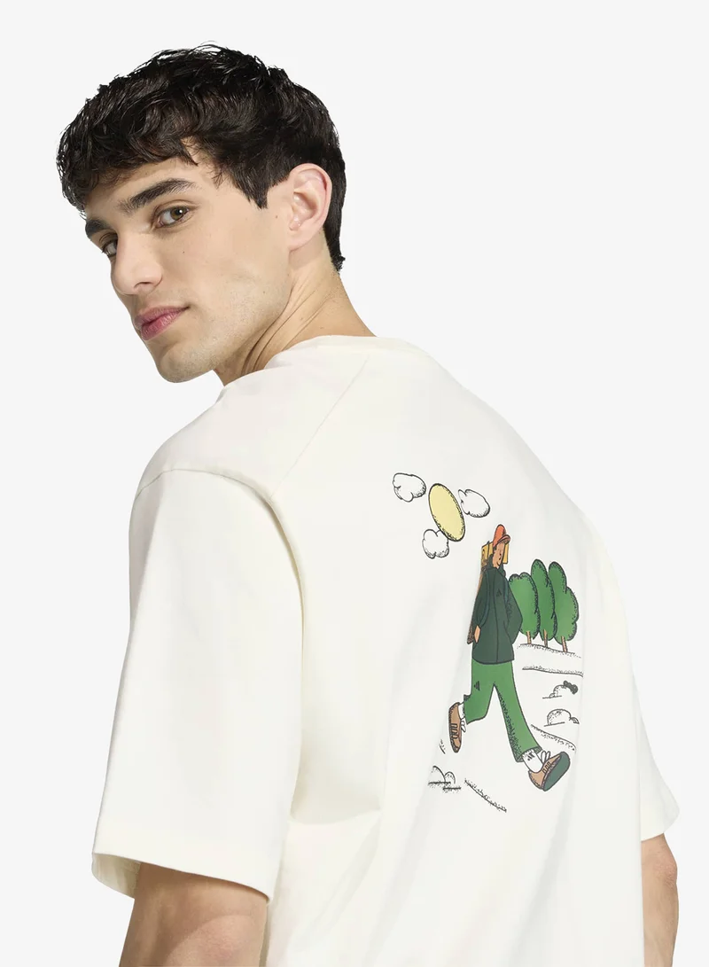 Adidas OWHITE Doodle Hiking Graphic T-Shirt for Men | Best Price UAE