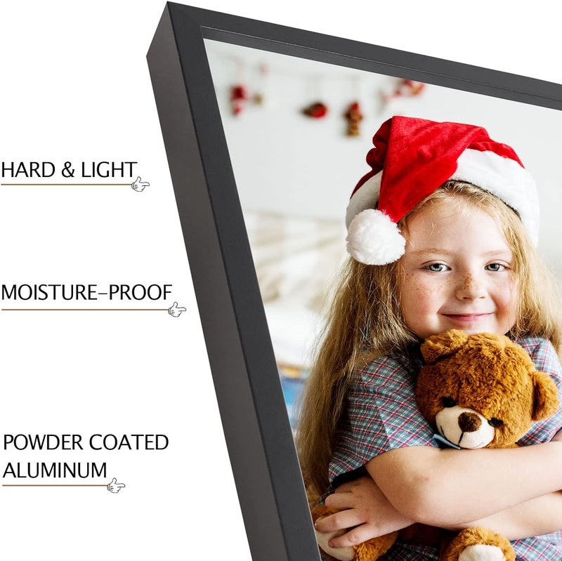 Podronale 24x36 Snap Frame Black Poster Frames Set of 2 Front-loading Frame Metal Click Frame,Coating Aluminum Profile with High Definition Plexiglass - Image 5