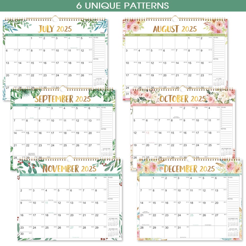 Coboll 2025-2026 Calendar - 2025-2026 Wall Calendar with 18 Months from Jul. 2025 to Dec. 2026, 11.5" x 15", Wall Calendar 2025-2026 Perfect for Office & Home - Image 5