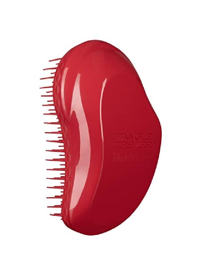 TANGLE TEEZER - ; The Thick And Curly Detangling Hairbrush For Wet & Dry Hair ; Thick Curly Textured Hair ; Salsa Red - Image 1
