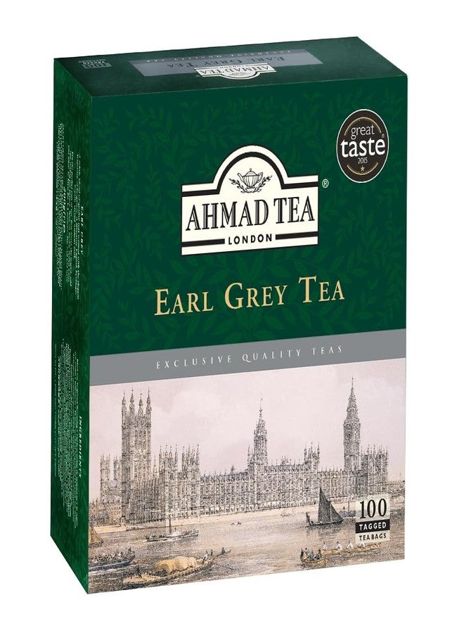 Ahmad Tea Earl Grey Tea, Tagged Teabags without envelopes, 100 Count - Image 2