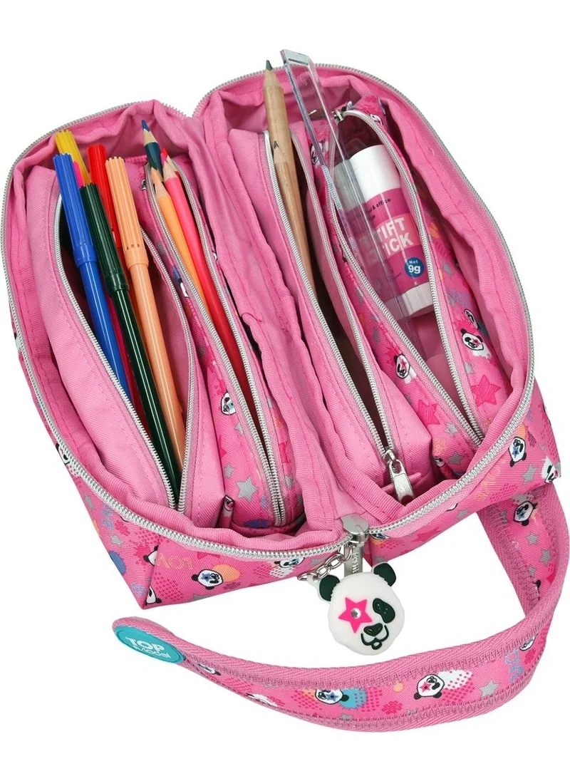 Top Model Panda Design Compartmented Pen Holder