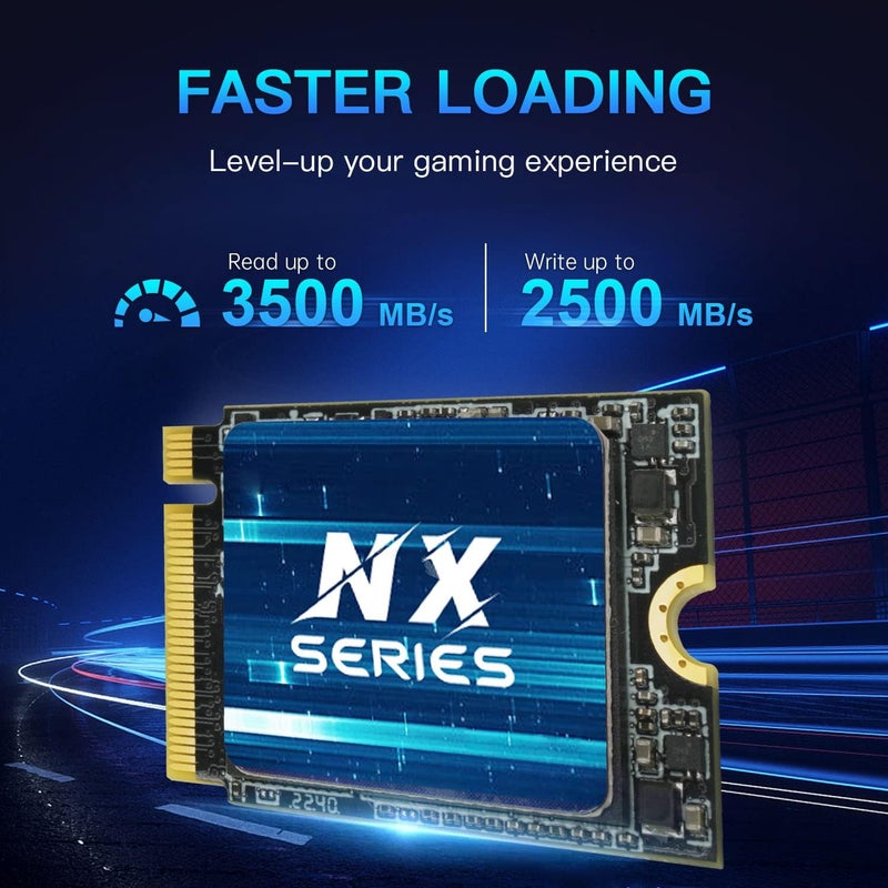 512GB M.2 2230 SSD, M.2 NVMe SSD Gen3x4 - Read Speed up to 3500mb/s,PCIe3.0 Internal SSD Compatible with Steam Deck/Microsoft Surface Pro 8 / Laptop 3 - Image 3