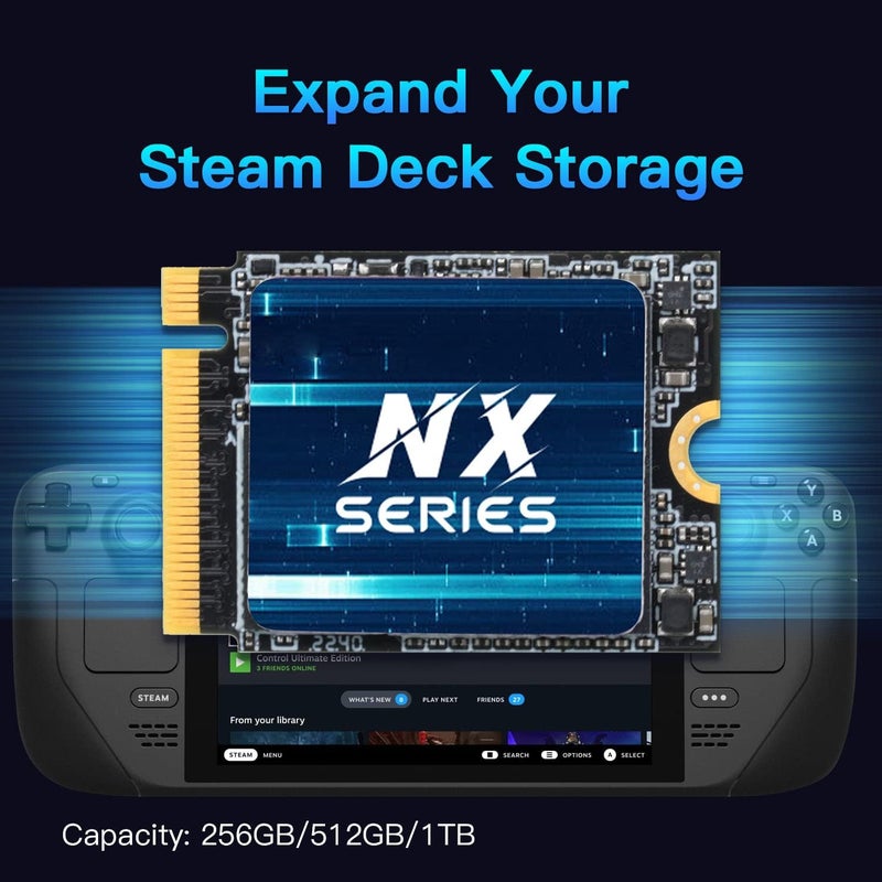512GB M.2 2230 SSD, M.2 NVMe SSD Gen3x4 - Read Speed up to 3500mb/s,PCIe3.0 Internal SSD Compatible with Steam Deck/Microsoft Surface Pro 8 / Laptop 3 - Image 2