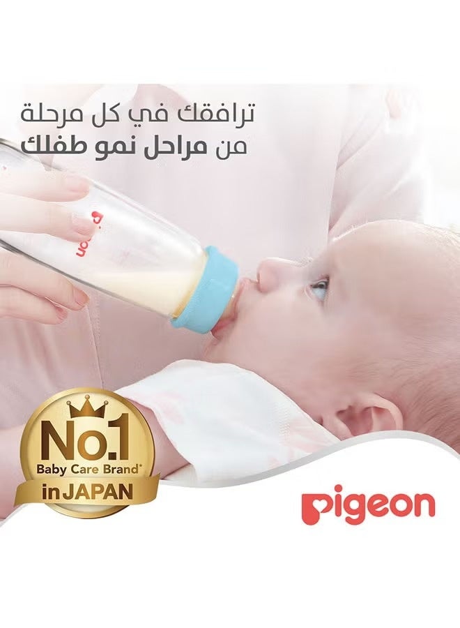 pigeon Softouch Peristaltic Plus Glass Bottle 240Ml Wide Neck Glass - Image 3