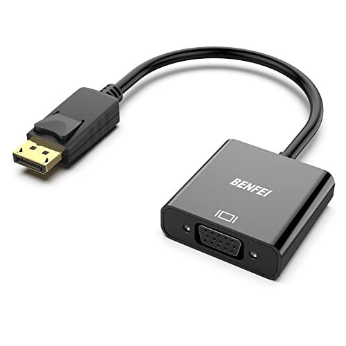 BENFEI DisplayPort to VGA,Gold-Plated Uni-directional DP Computer to VGA Screen Adapter 1080P (Male to Female) Compatible for Lenovo, Dell, HP, ASUS - Image 1