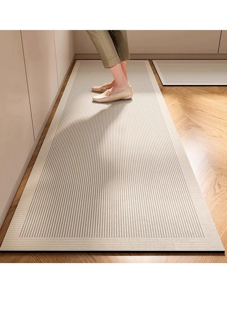 Kitchen Floor Mats, 2 PCS Kitchen Mat Set, Water Absorbent and Quick Drying Kitchen Rugs, Non-slip Kitchen Carpets (40 * 60+40 * 120 cm)  - Image 1