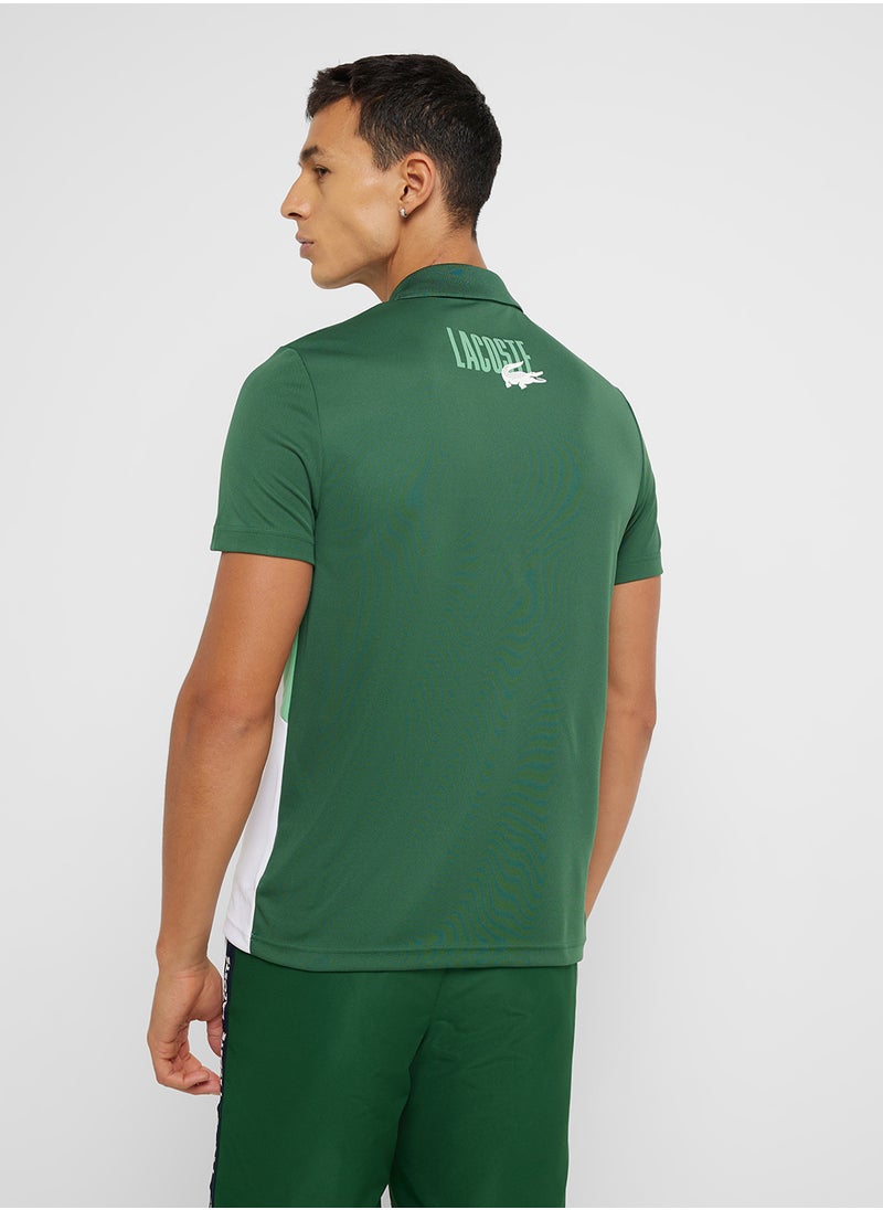 LACOSTE Logo Graphic Polo Shirt  - Image 2