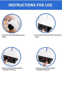 Halamine Knee massage with Heating and Kneading, rope -free electric infrared heating knee massage device, adjustable heating massage mode, relieving knee pain at any time, it is a caring gift for parents, old people, and loved ones  - Image 5