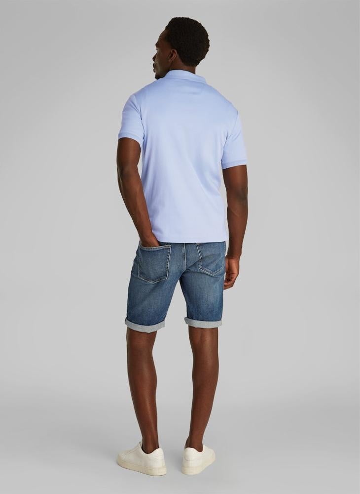 CALVIN KLEIN Texture Collar Short Sleeve Polo  - Image 2