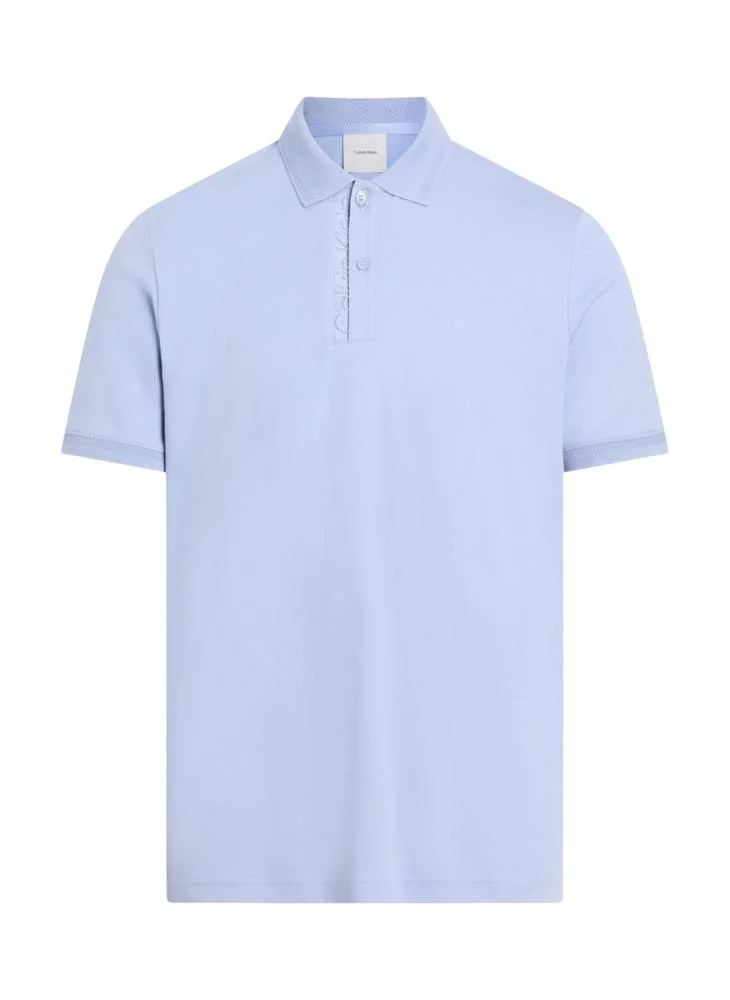 CALVIN KLEIN Texture Collar Short Sleeve Polo