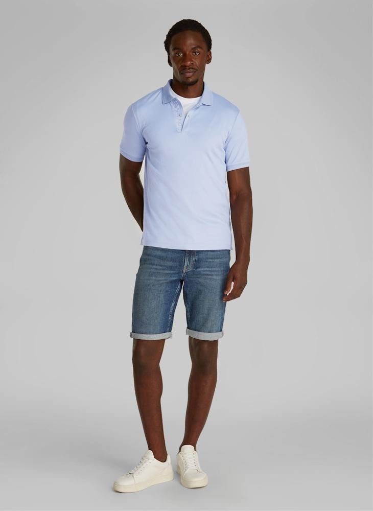 CALVIN KLEIN Texture Collar Short Sleeve Polo  - Image 4