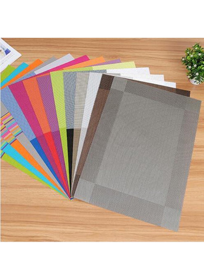 Generic - European Style PVC Placemat Diagonal Double Color Non-Slip Heat-Resistant Dining Table Insulation Bowl Plate Mat Western Food Insulation Mat Coaster-Color:Champagne Light Coffee Diagonal# C1D87#-Specifications:It Is Recommended To 300 A Box Multiple Order. - Image 1