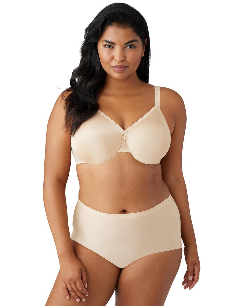 Wacoal Women's Simple Shaping Unlined Full Coverage Minimizer Bra, 857109, Naturally Nude, 40DDD - Image 2