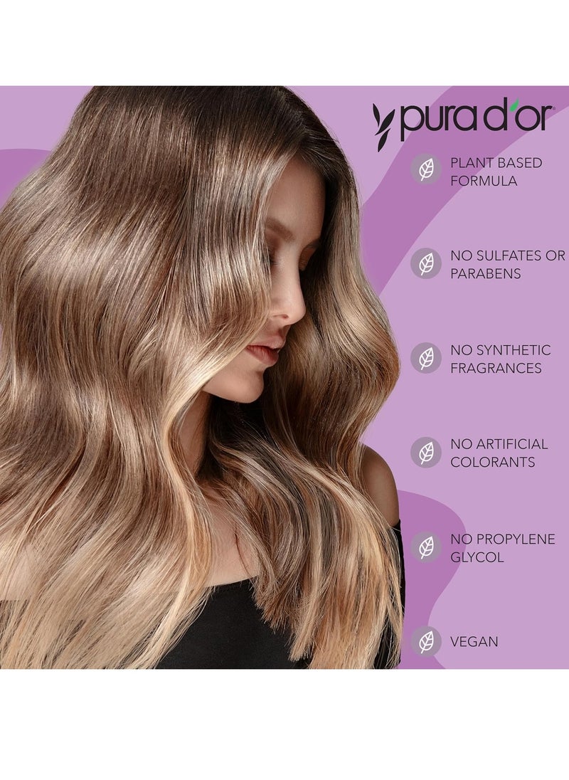 Pura d'or PURA D'OR 16 Oz Apple Cider Vinegar Thin2Thick Conditioner - Biotin, Keratin, Caffeine, Castor Oil & Key Active Ingredients for All Hair Types, Men & Women  - Image 3