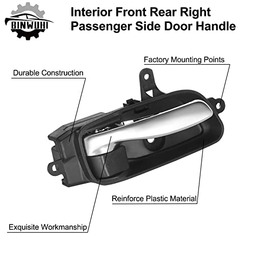 BINWUHI Interior Door Handle Front Rear Right Passenger Side Compatible with Nissan Altima Pathfinder Door Handle 2013-2017, Titan 2015 2017, Titan XD 2016-2017, Murano 2015-2017 Replace 80670-3TA0D - Image 4