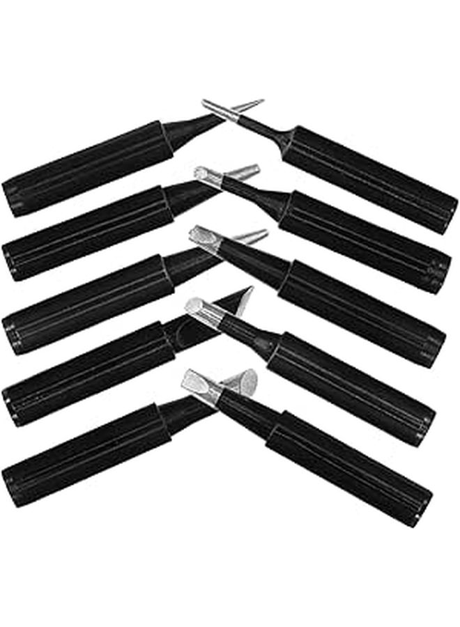 FOMIYES 10Pcs Soldering Iron Tips Set High Temperature Resistant Pointed Rounded 12Mm - Image 1