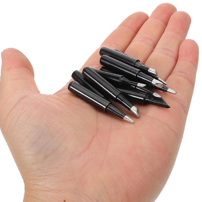 FOMIYES 10Pcs Soldering Iron Tips Set High Temperature Resistant Pointed Rounded 12Mm - Image 5