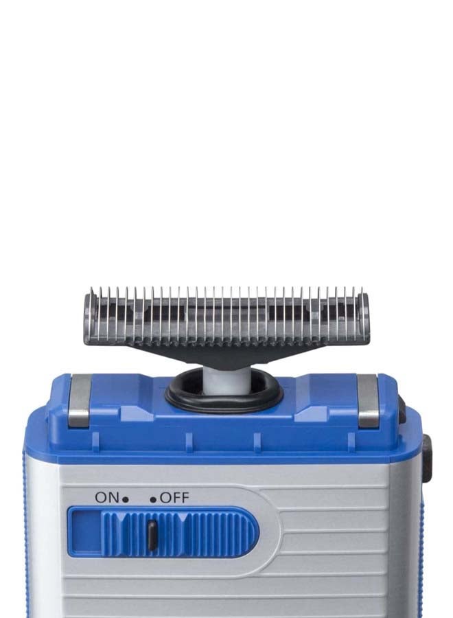 Panasonic Travel Electric Shaver White/Blue/Silver - Image 2