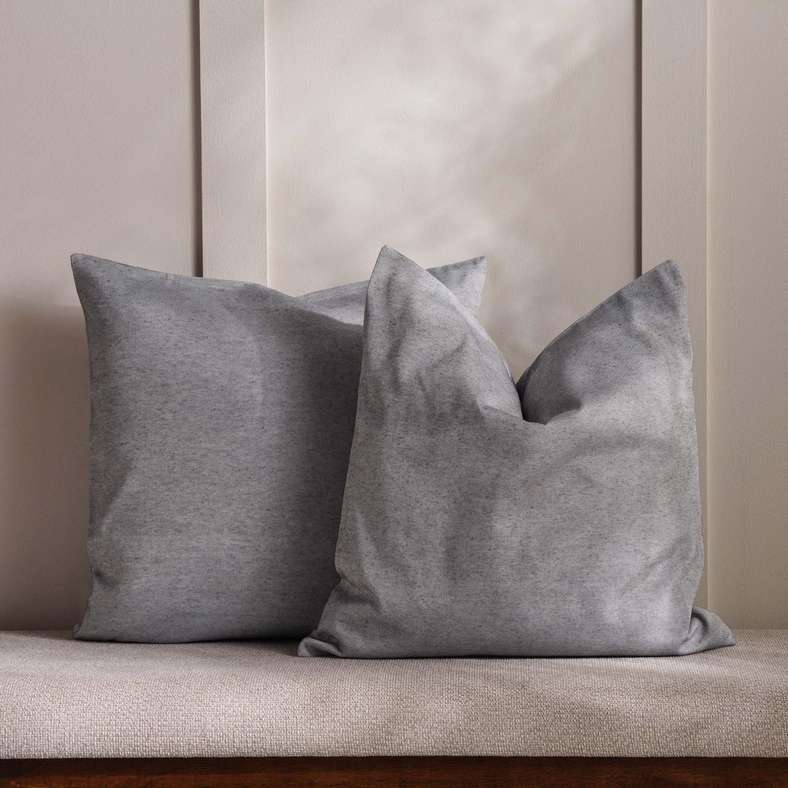 مجموعة أغطية وسائد هارلين من قطعتين - 45x45 سم - رمادي