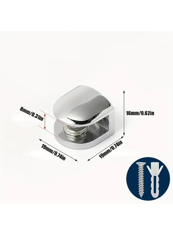 Chrome Plated Cabinet Clamps For 8 10mm Glass Shelves Bathroom Accessories - Image 5