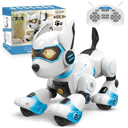 okk Robot Dog for Kids Remote Control Dog and Touch Voice Interactive Programmable Robot with lmitation Show Sing Dance Electronic Pet Smart Gesture Sensing Puppy Gift for Boys Girls - Image 1