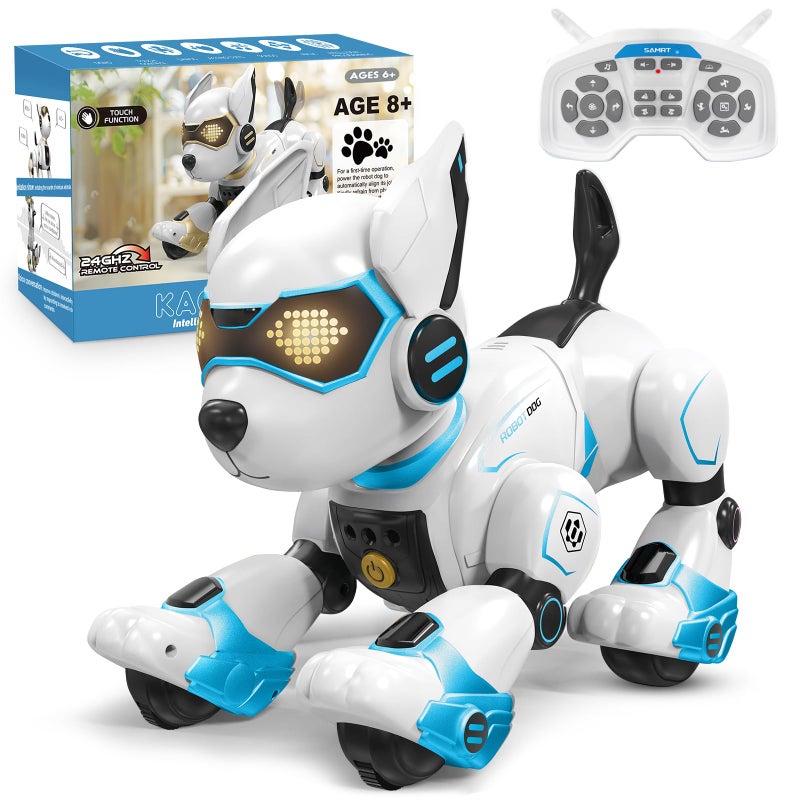 okk Robot Dog for Kids Remote Control Dog and Touch Voice Interactive Programmable Robot with lmitation Show Sing Dance Electronic Pet Smart Gesture Sensing Puppy Gift for Boys Girls - Image 3