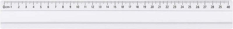 Fitto Aluminum Ruler 50cm, Metric Measuring Tool for School, Office, and Crafting - Image 1