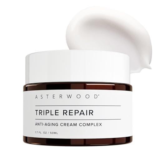 Asterwood Matrixyl 3000, Argireline Peptide, Vitamin C Cream - Triple Repair - with Hyaluronic Acid - Anti-Aging, Wrinkle Reducing, Hydrating - Fragrance-Free - 1.7 Fl Oz - Image 1