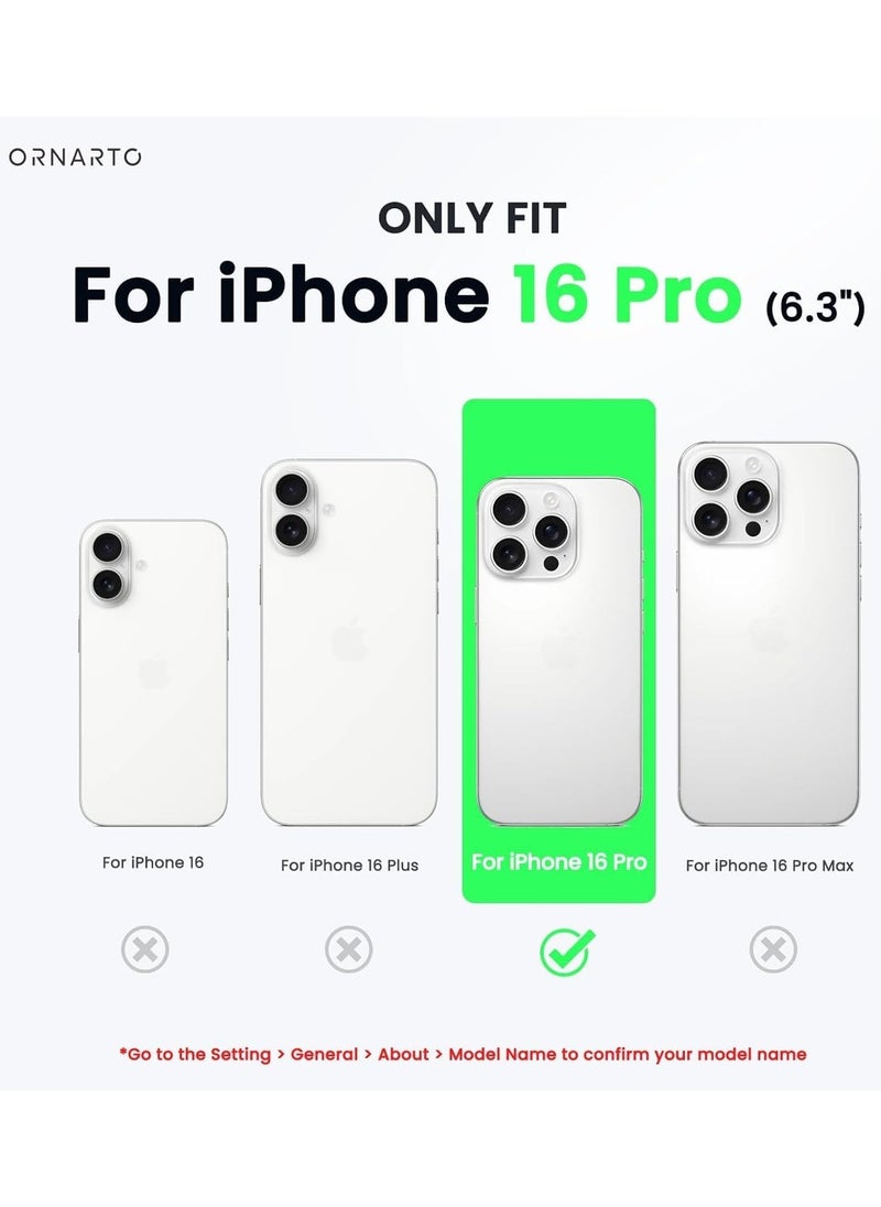 Raxoom Premium Soft Liquid Silicone Case for iPhone 16 Pro â€“ Silky Soft Touch Full-Body Protective Bumper (Pistachio) - Image 2